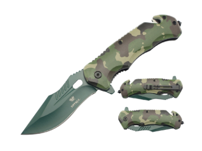 8" Xtreme Camouflage Pocket knife