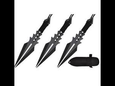 StealthSplit Throwing Knife Set – Black (3PC)