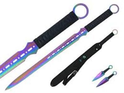 27″ SpectraNinja Sword – Vented Iridescent Blade