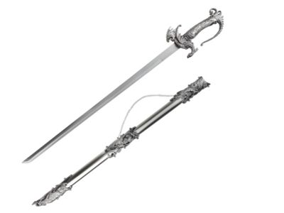 37″ IronDragon Katana with Metal Handle & Scabbard