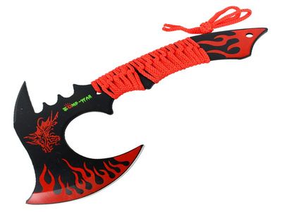 11" Red Dragon Survival Axe – Zomb-War Series
