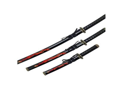 39″ Infernal Roar Katana Set – Black