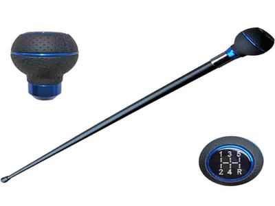 36.5 Blue Luxe Leather Walking Cane