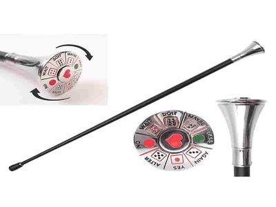 35.5″ Dicehead Steel Cane