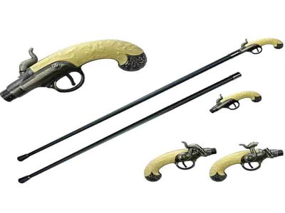 37″ Regal Grip Pistol Cane