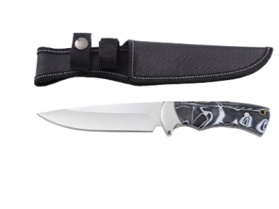 12" Xtreme Fixed Blade Knife with Marble-Effect Handle