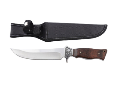 12"  Xtreme Chestnut Grip Knife with Engraved Guard